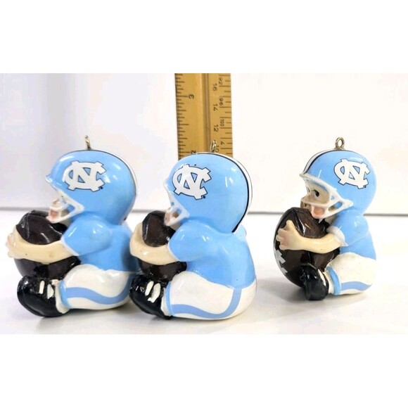 Vintage UNC Tarheel Lil Fan Baby Football Christmas Ornament Decor College NCAA - Picture 7 of 8